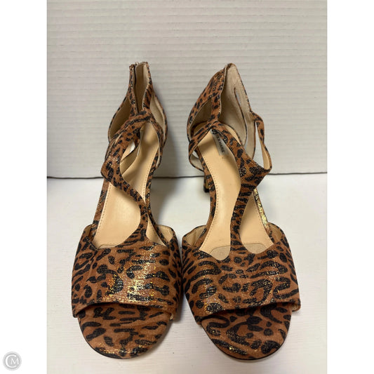 Shoes Heels Kitten By Alex Marie In Animal Print, Size: 9.5