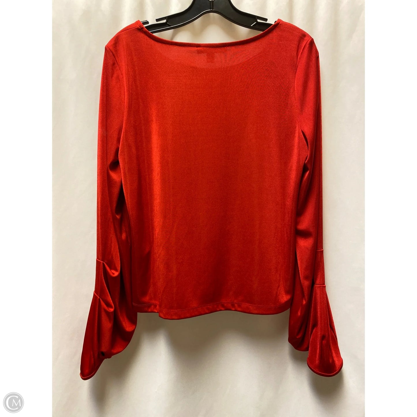 Top Long Sleeve By International Concepts In Red, Size: M