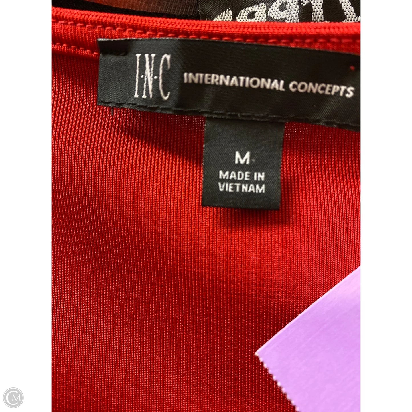 Top Long Sleeve By International Concepts In Red, Size: M
