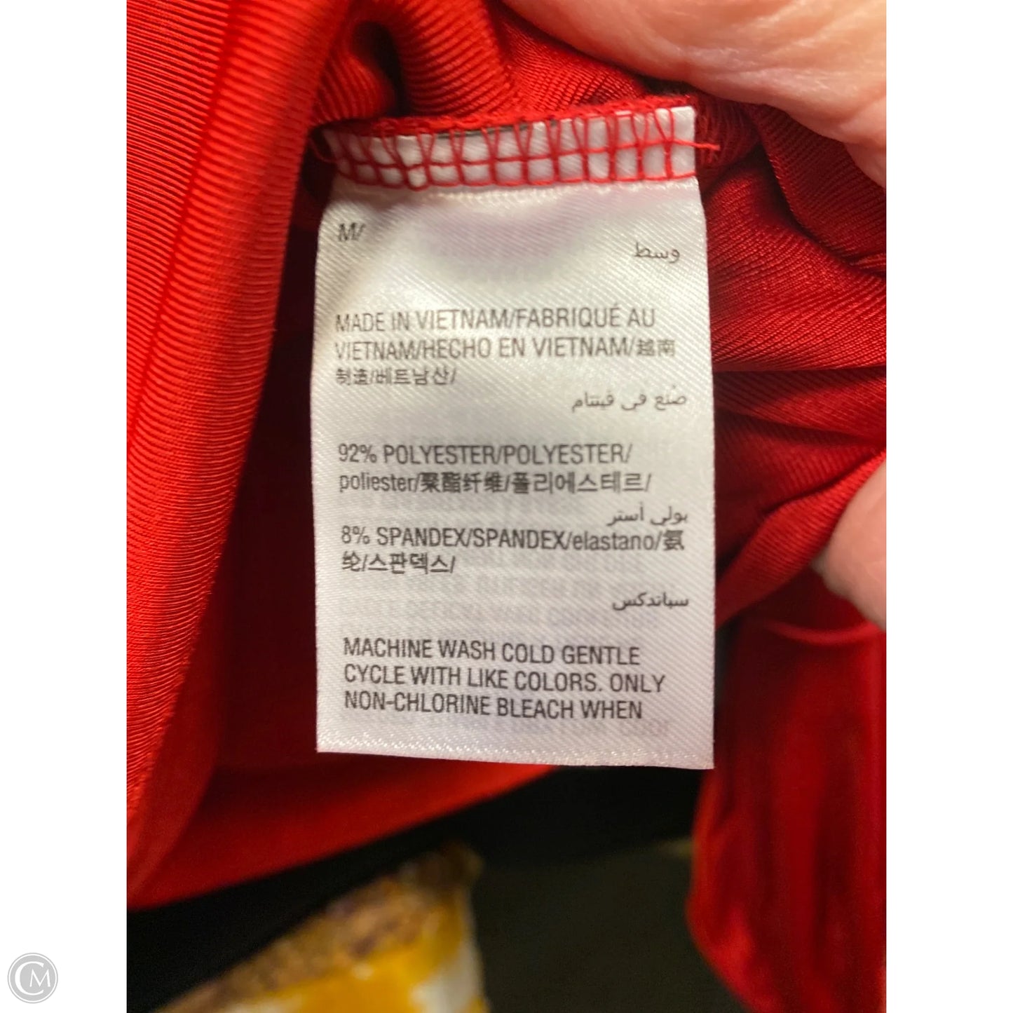 Top Long Sleeve By International Concepts In Red, Size: M