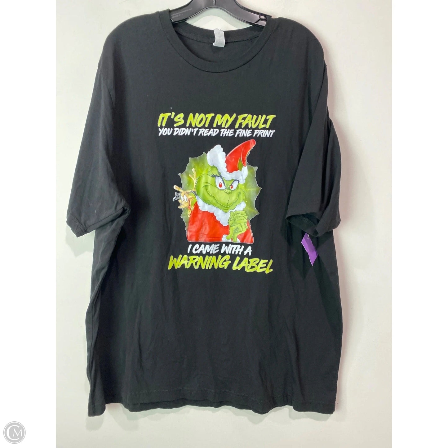 Top Short Sleeve By Clothes Mentor In Black, Size: 3x