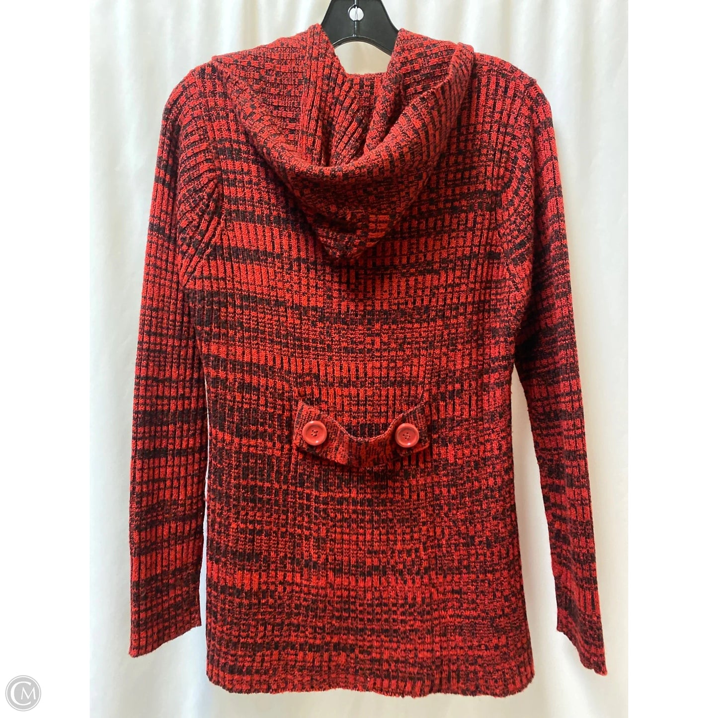 Sweater Cardigan By Brittany Black In Red, Size: Xl