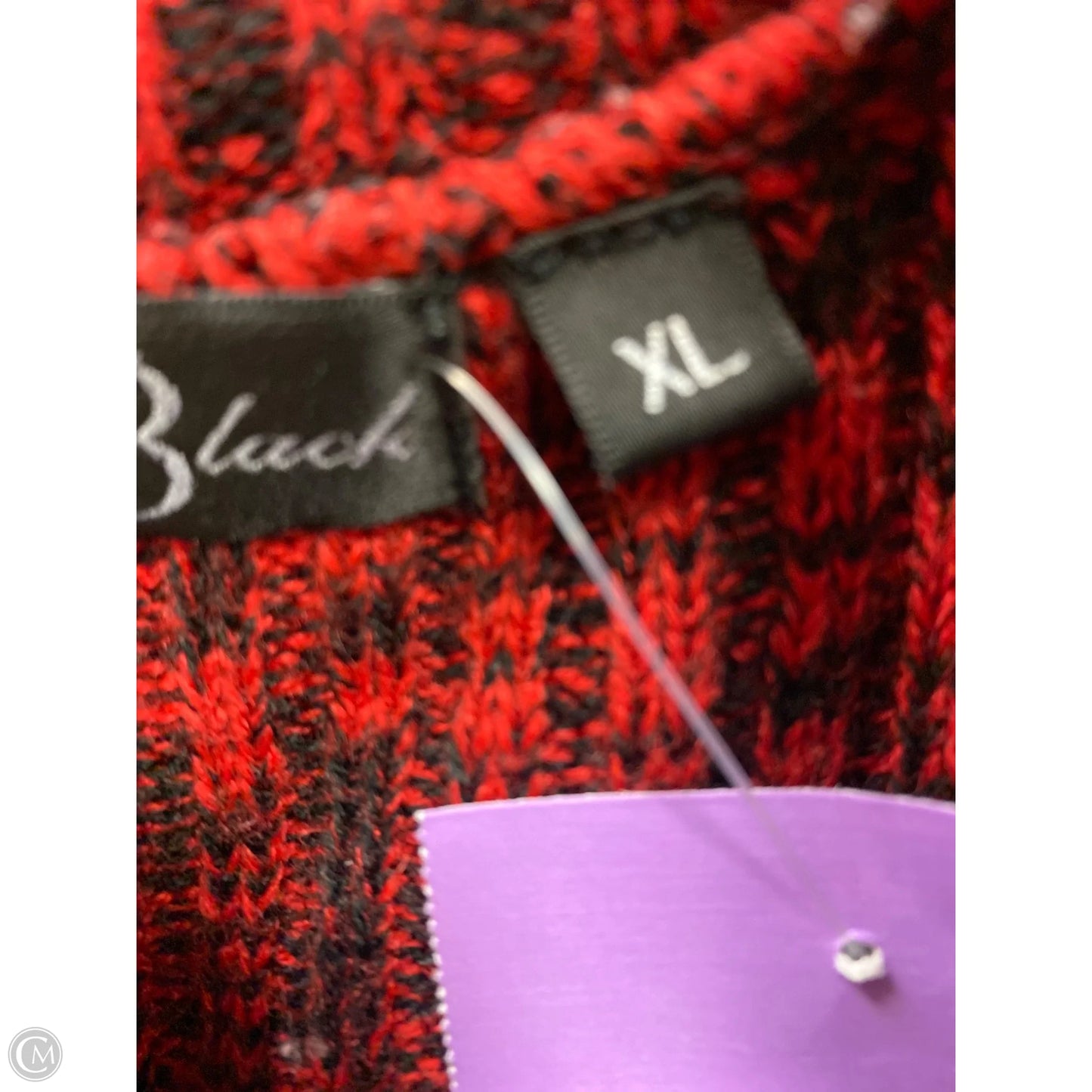 Sweater Cardigan By Brittany Black In Red, Size: Xl