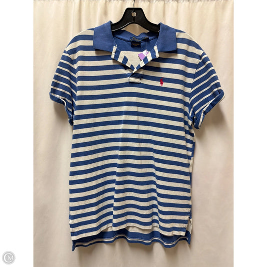 Top Short Sleeve By Polo Ralph Lauren In Blue, Size: L