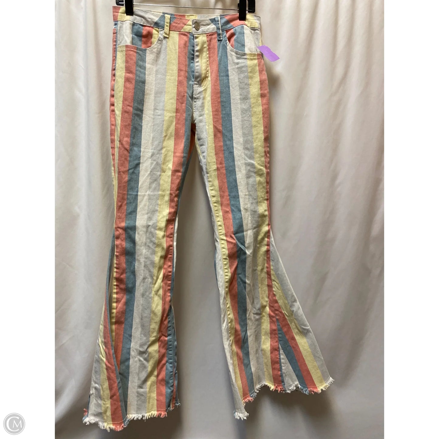 Jeans Boot Cut By Clothes Mentor In White, Size: L