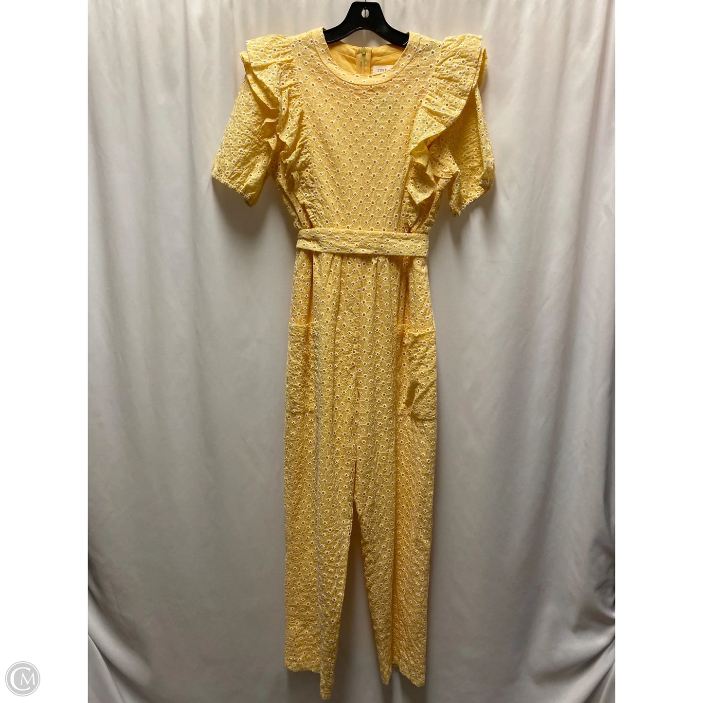 Jumpsuit By Clothes Mentor In Yellow, Size: L