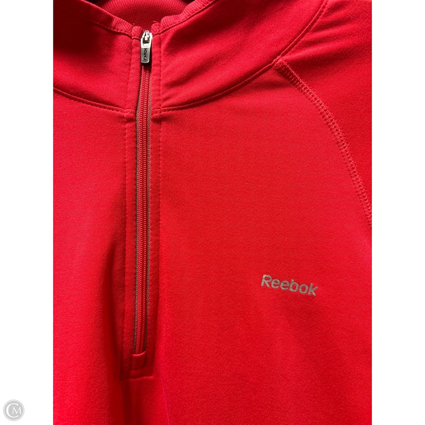 Athletic Jacket By Reebok In Pink, Size: M