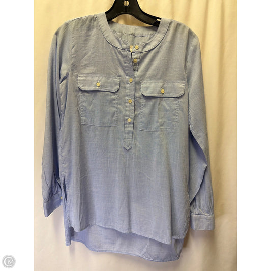 Top Long Sleeve By Loft In Blue, Size: Xs
