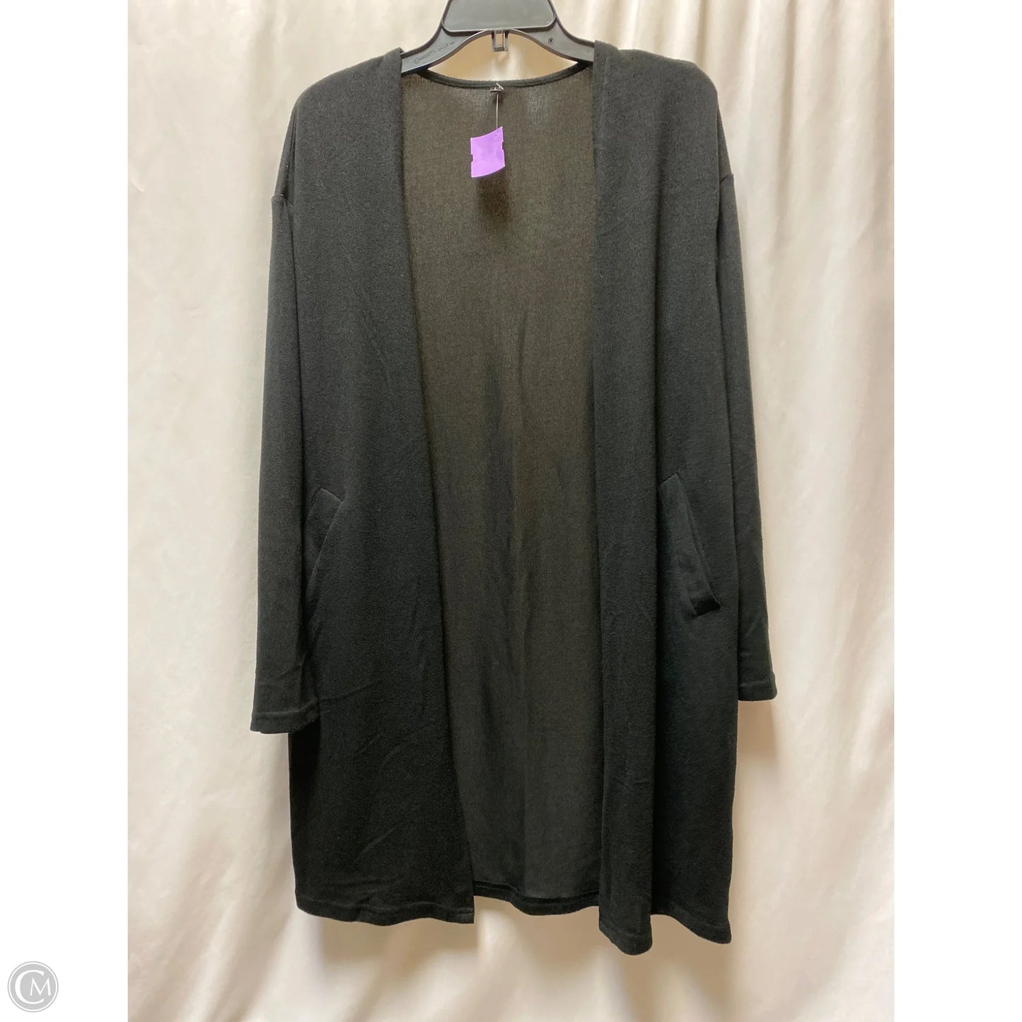 Cardigan By Clothes Mentor In Black, Size: L