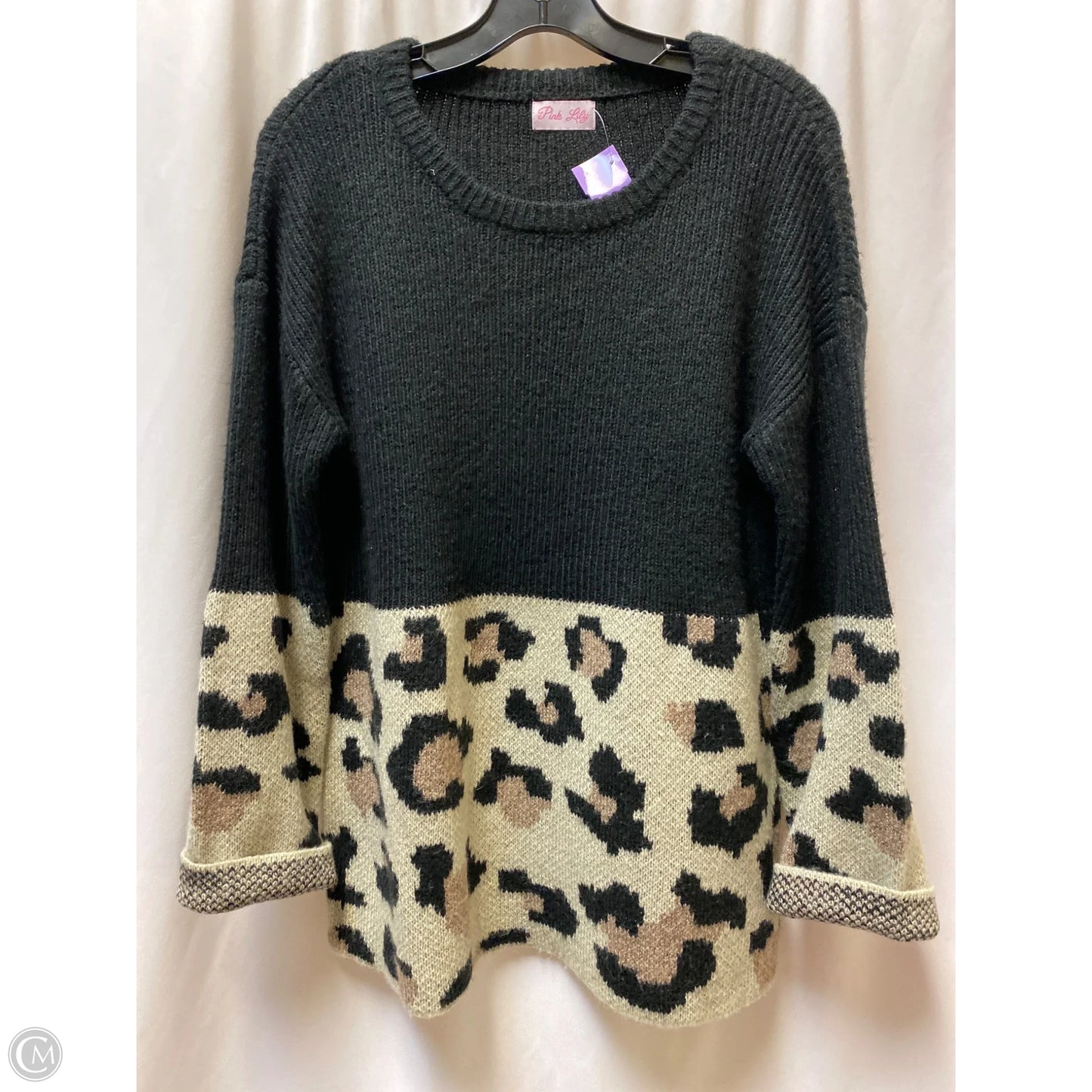 Sweater By Pink Lily In Black, Size: M