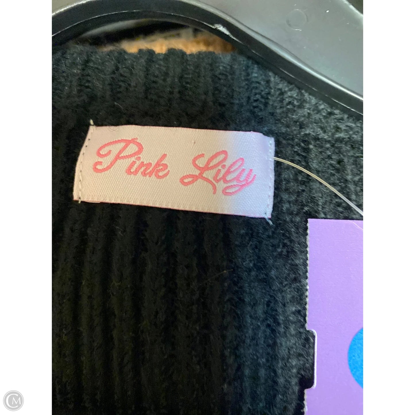 Sweater By Pink Lily In Black, Size: M