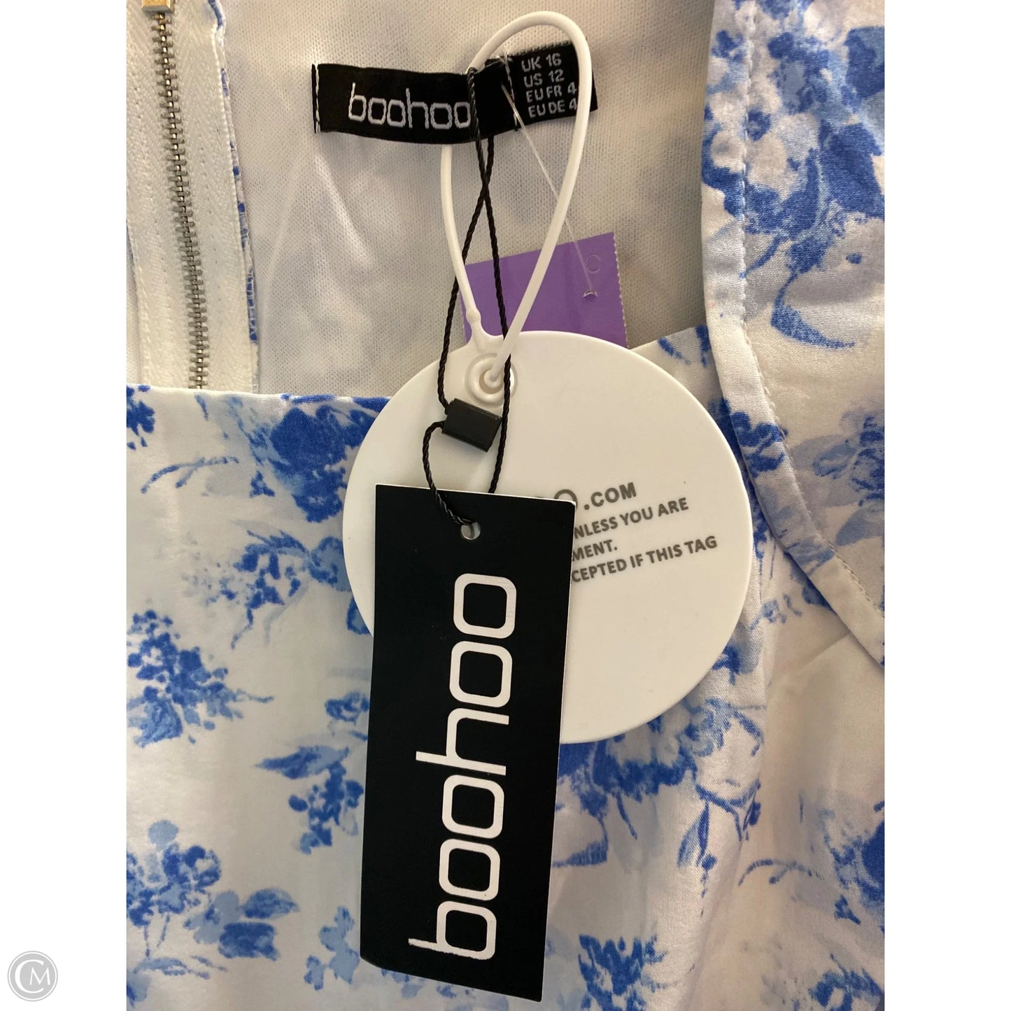 Top Long Sleeve By Boohoo Boutique In Blue, Size: 12