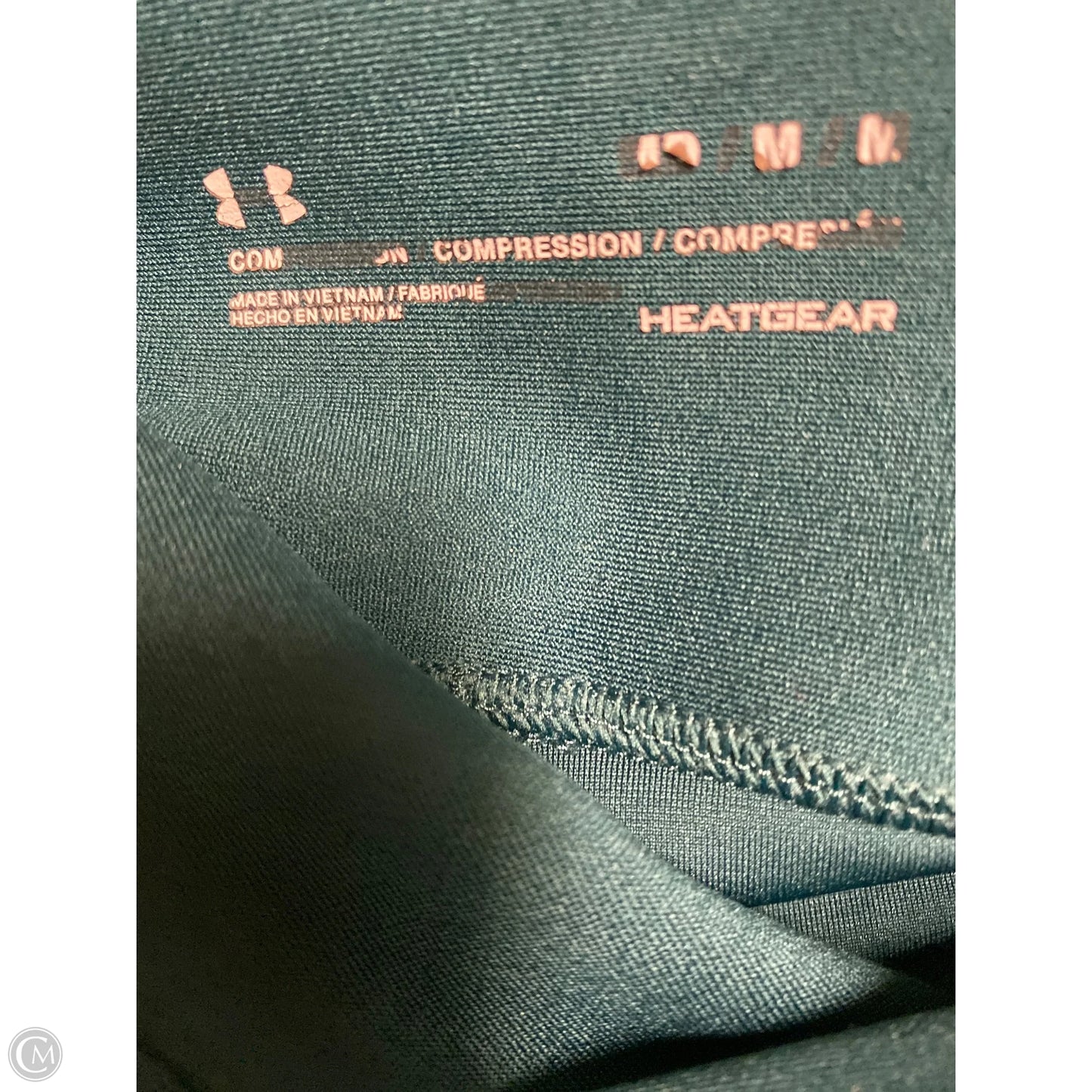 Athletic Leggings By Under Armour In Navy, Size: M