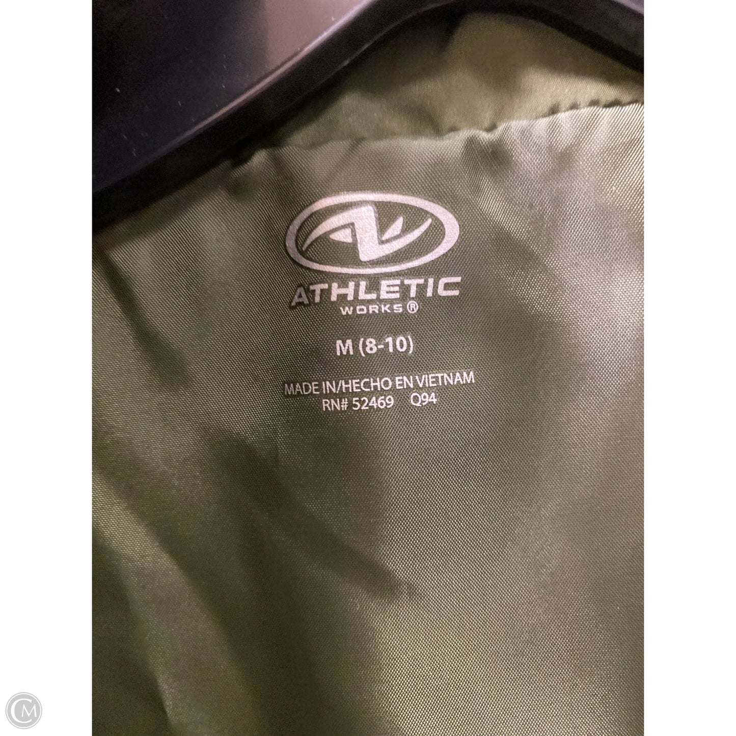 Jacket Windbreaker By Athletic Works In Green, Size: M