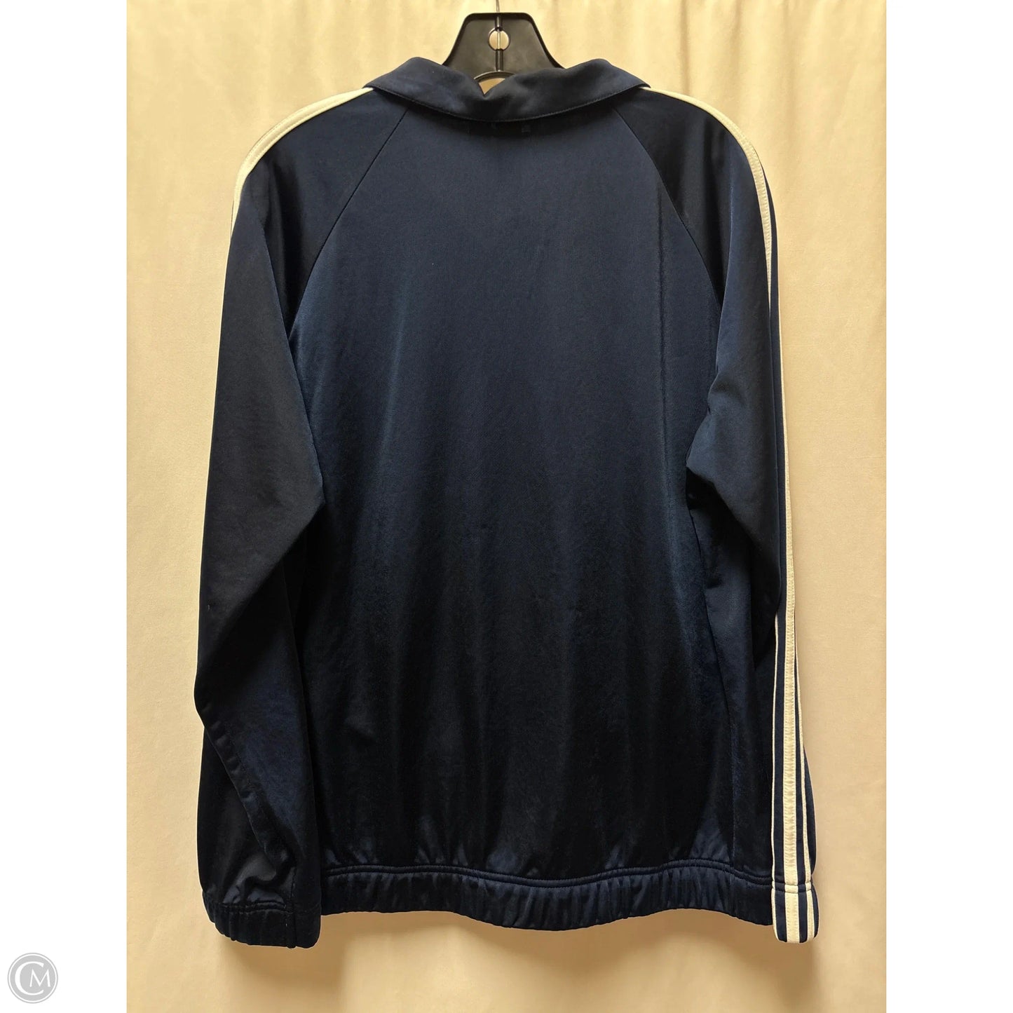 Athletic Jacket By Adidas In Navy, Size: Xl