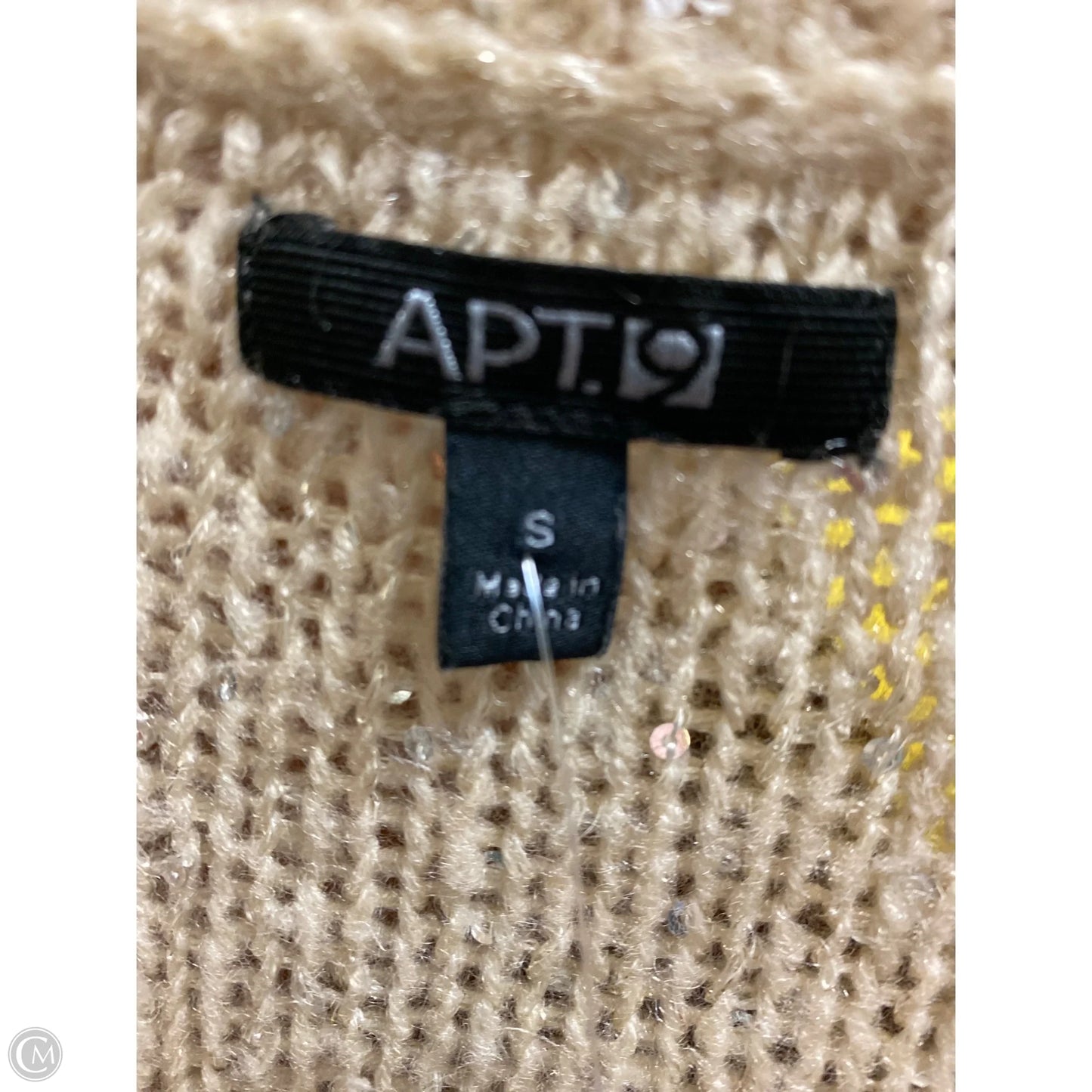 Sweater By Apt 9 In Beige, Size: S