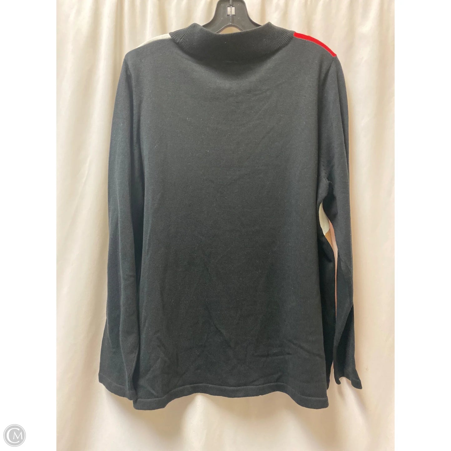 Sweater By Allison Daley In Black, Size: 1x