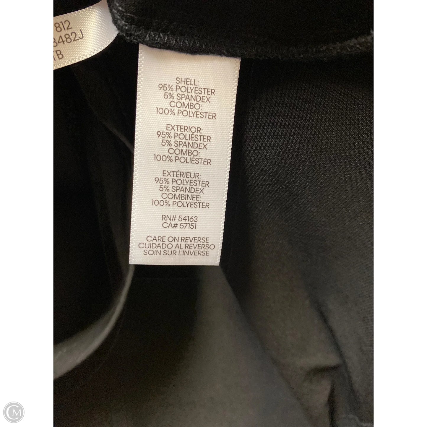 Top Long Sleeve By Calvin Klein In Black, Size: M