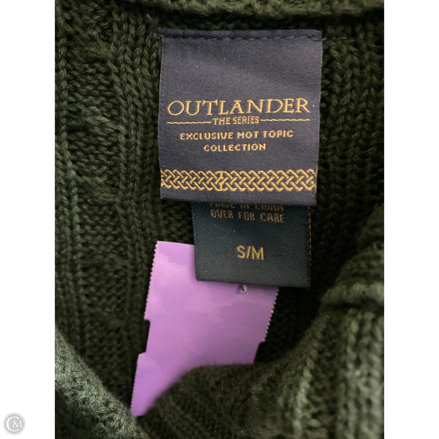 Sweater Cardigan By Clothes Mentor In Green, Size: S