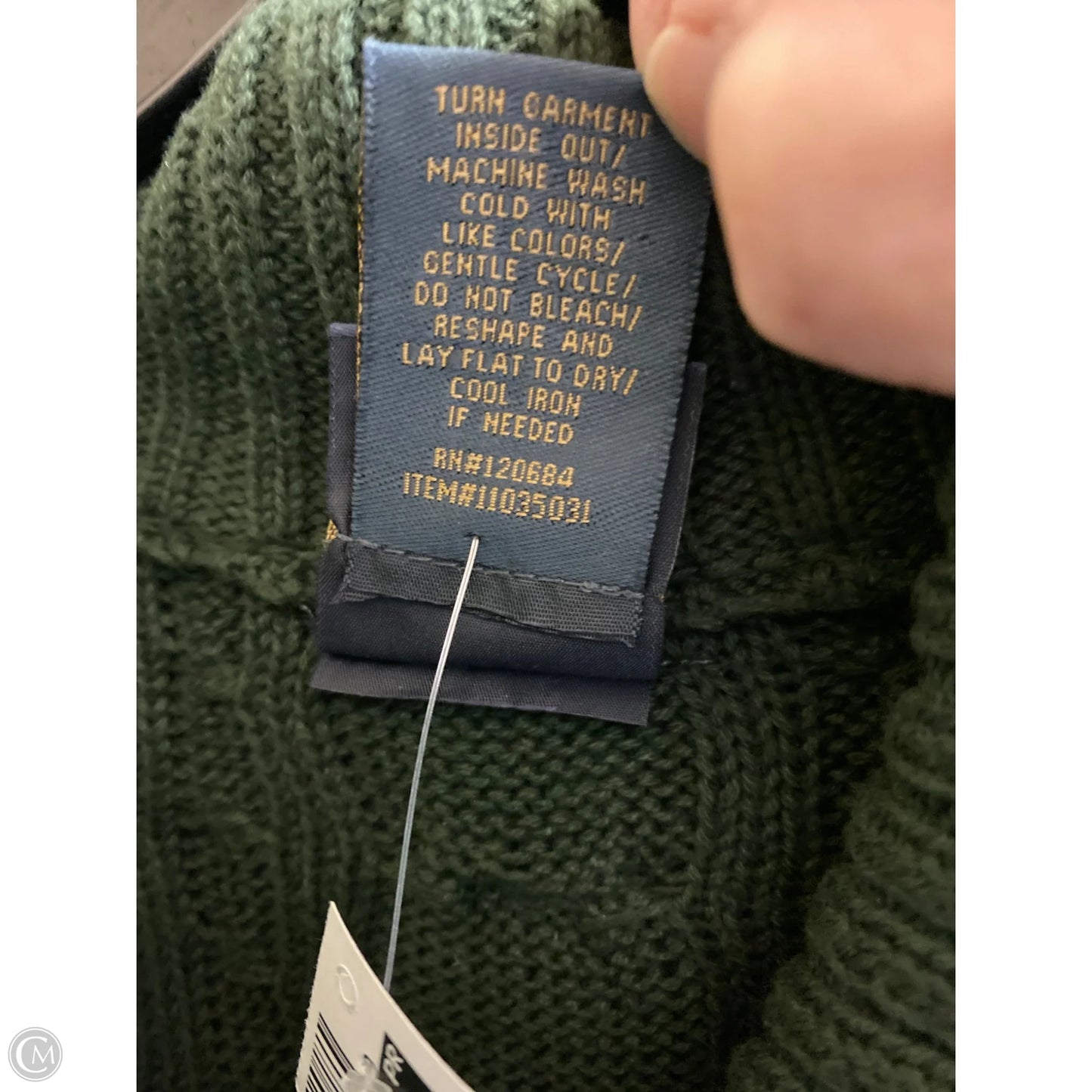 Sweater Cardigan By Clothes Mentor In Green, Size: S