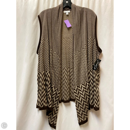 Cardigan By Kim Rogers In Brown, Size: 2x