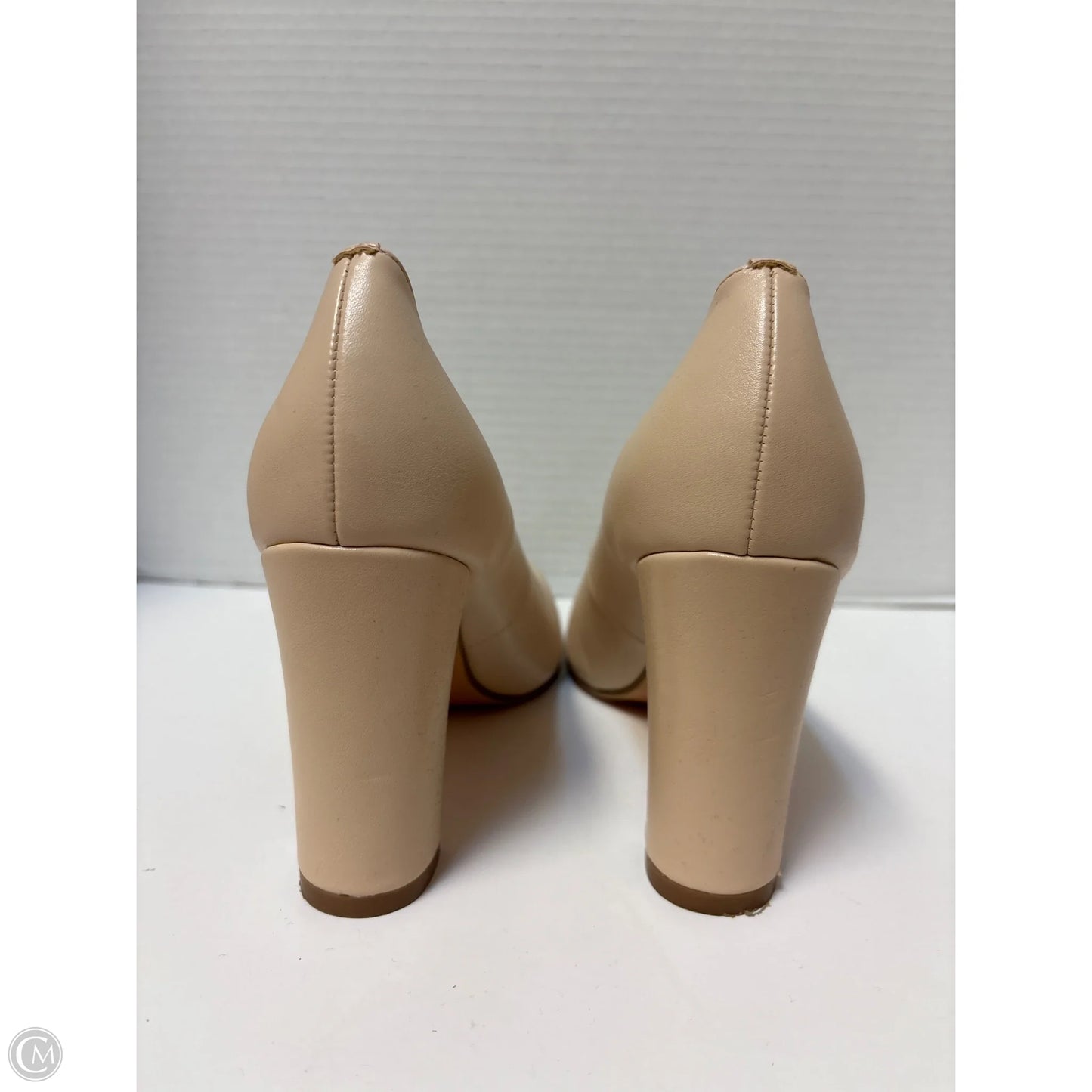 Shoes Heels Wedge By Clothes Mentor In Beige, Size: 9.5