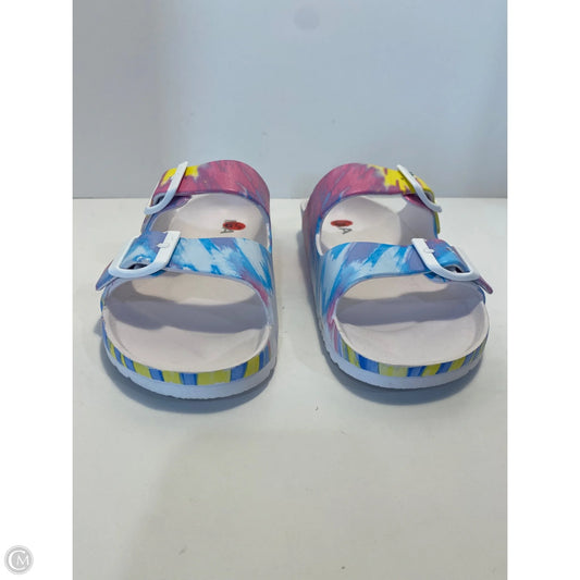 Sandals Flats By Mia In Rainbow Print, Size: 6.5