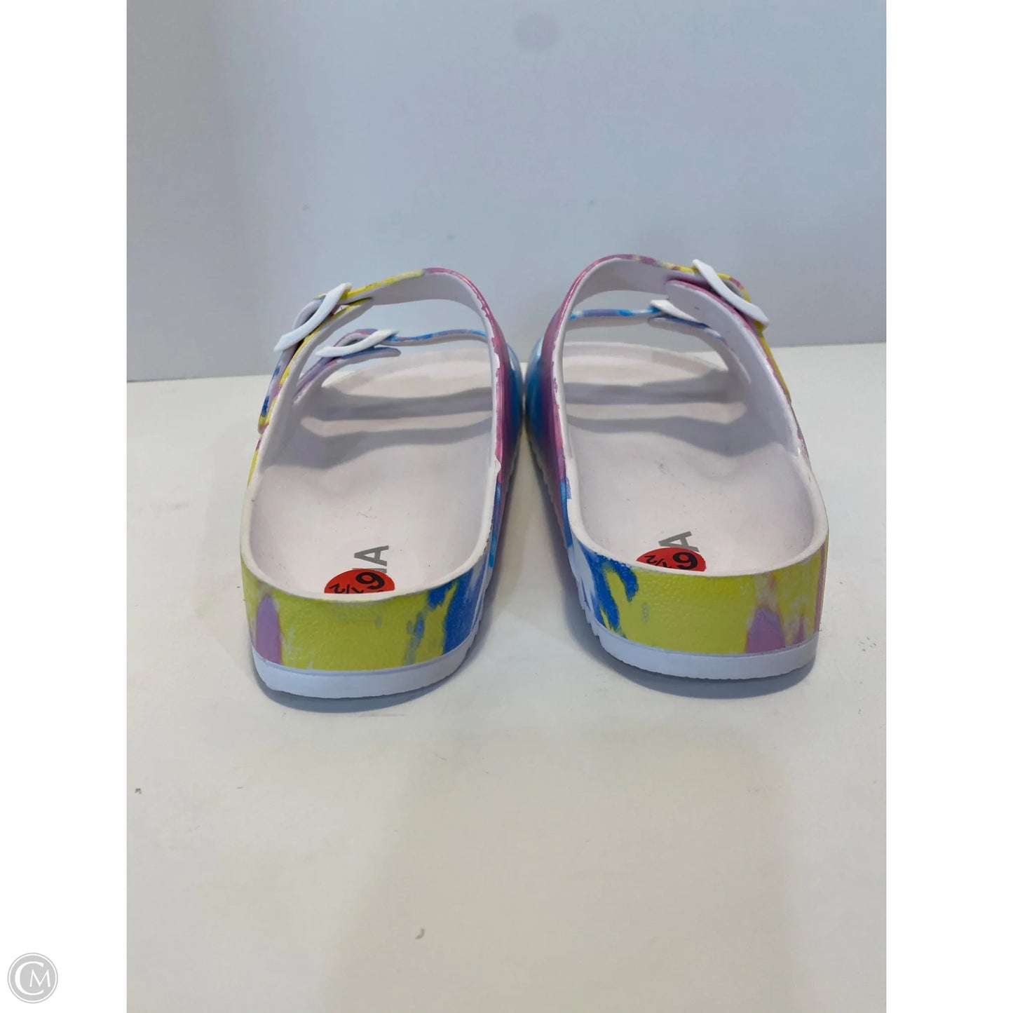 Sandals Flats By Mia In Rainbow Print, Size: 6.5