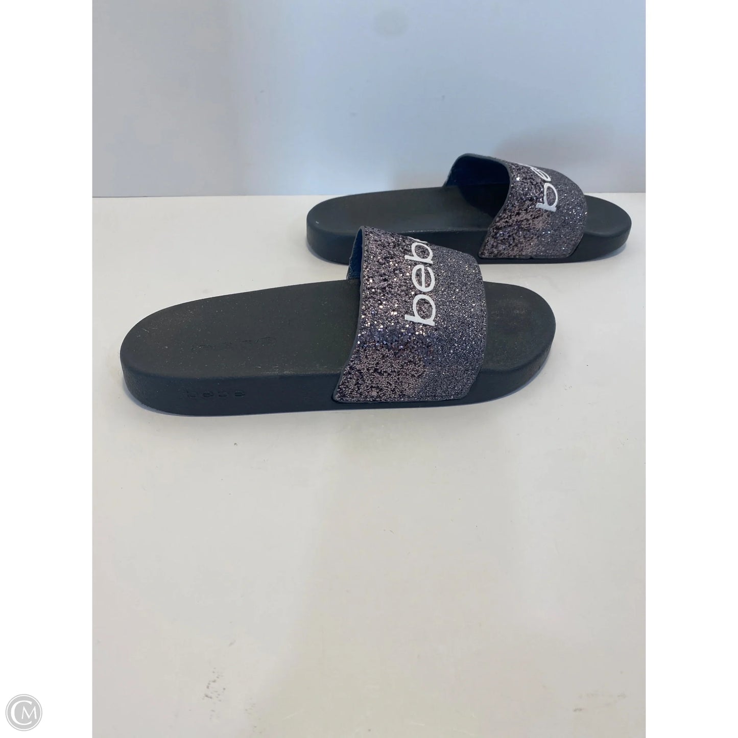 Sandals Flats By Bebe In Grey, Size: 8