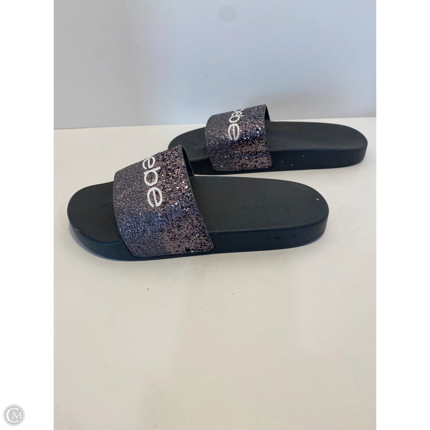 Sandals Flats By Bebe In Grey, Size: 8