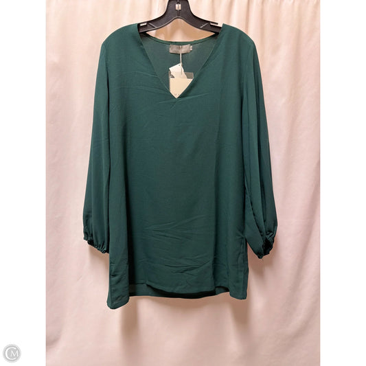 Top Long Sleeve By Clothes Mentor In Green, Size: L