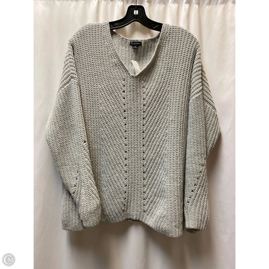 Sweatshirt Collar By New Directions In Grey, Size: M