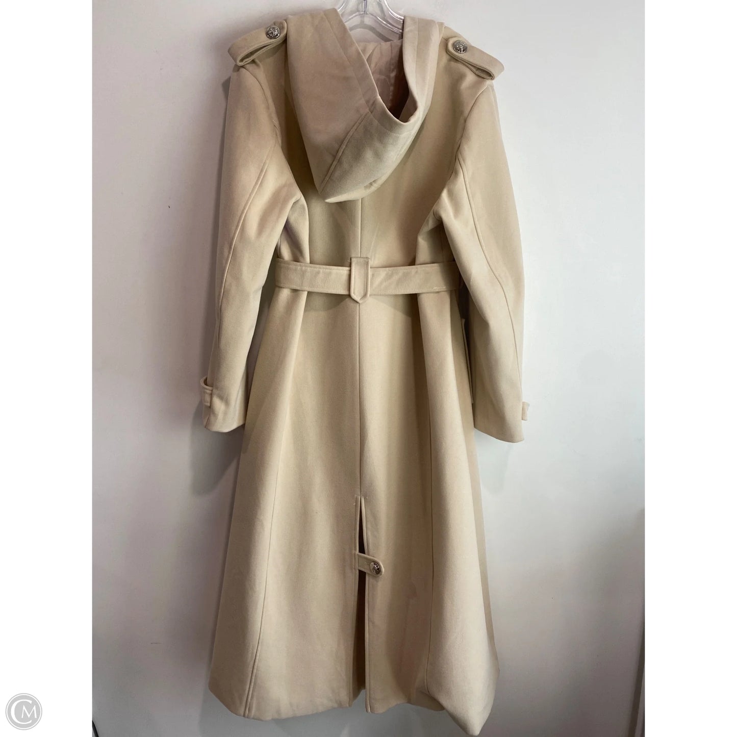 Coat Trench Coat By Clothes Mentor In Beige, Size: Xxl