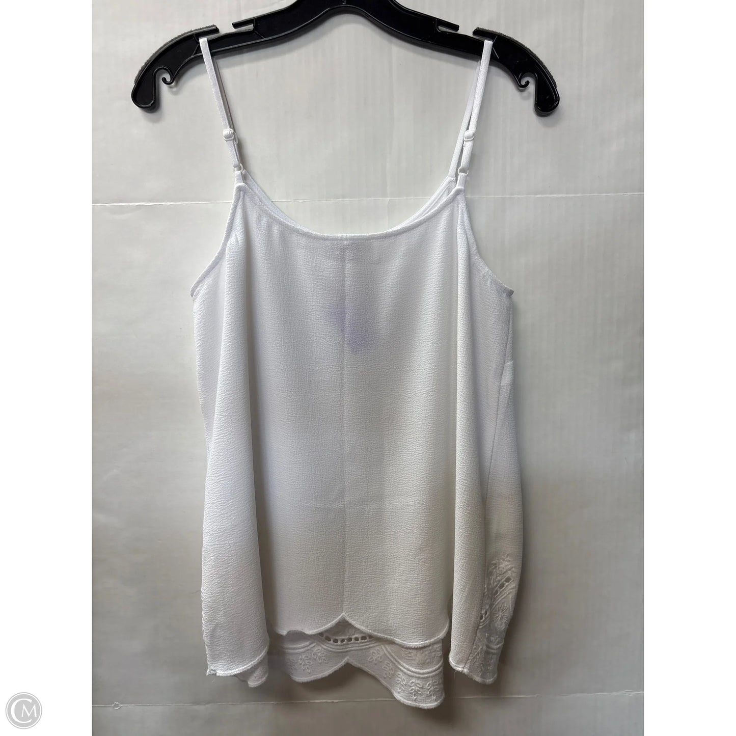 Top Sleeveless By Loft In White, Size: S