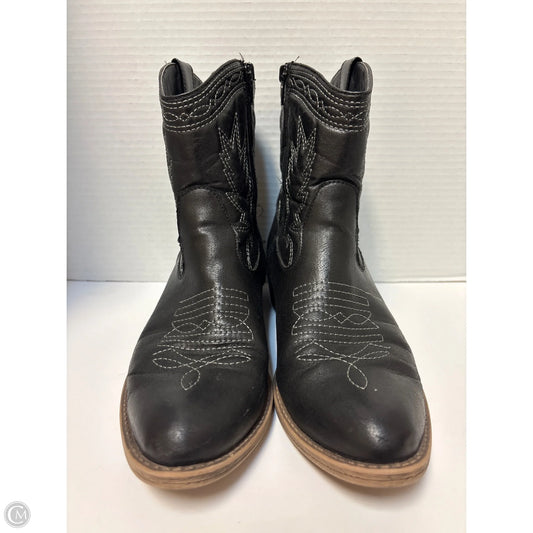 Boots Ankle Heels By Clothes Mentor In Black, Size: 8