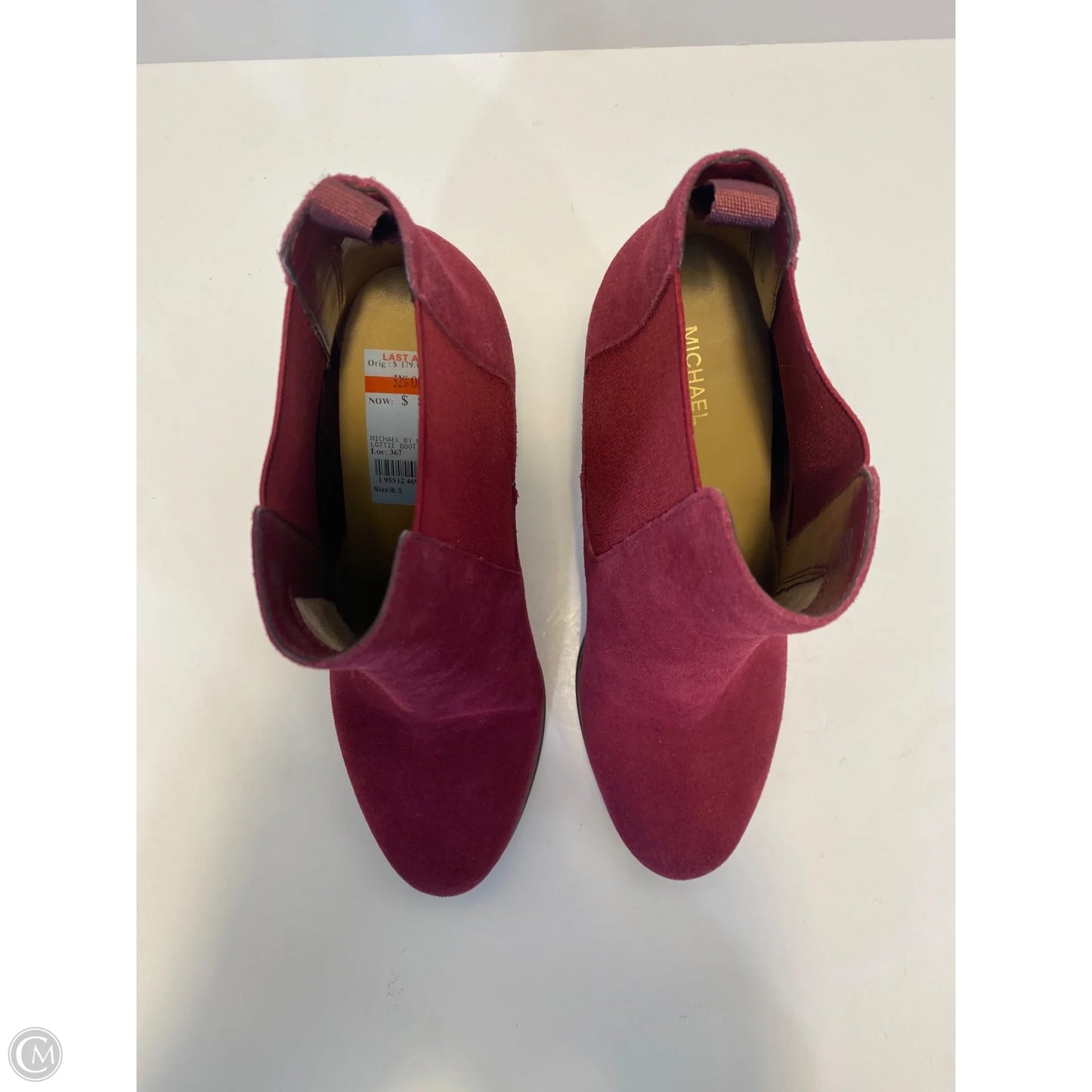 Boots Designer By Michael Kors In Purple, Size: 8.5