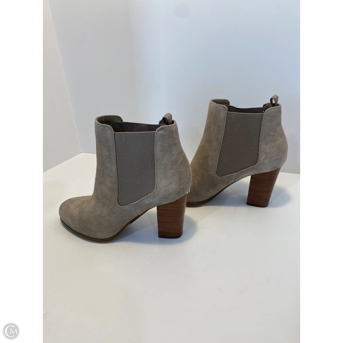Boots Designer By Michael Kors In Grey, Size: 8