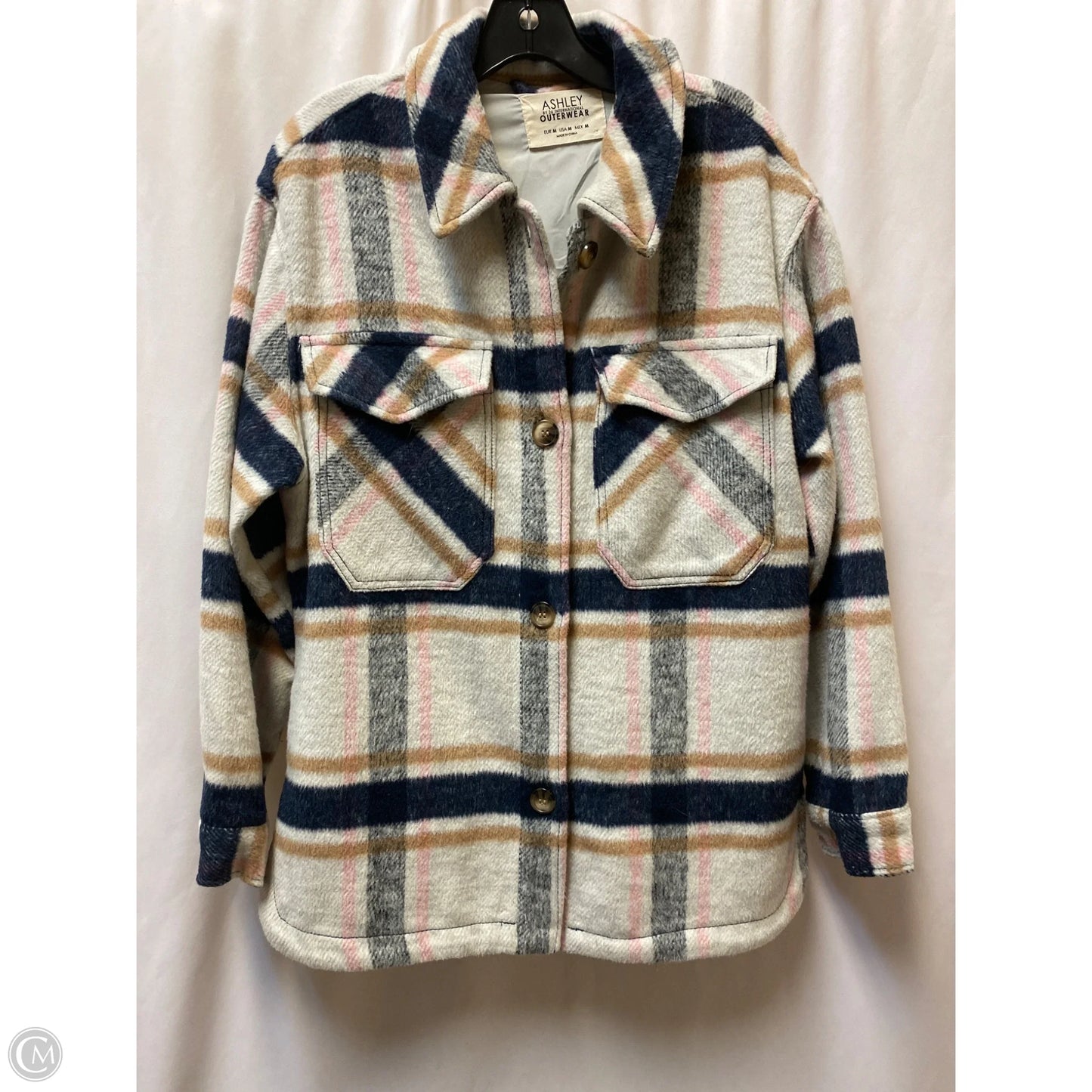 Coat Other By Clothes Mentor In Plaid Pattern, Size: M