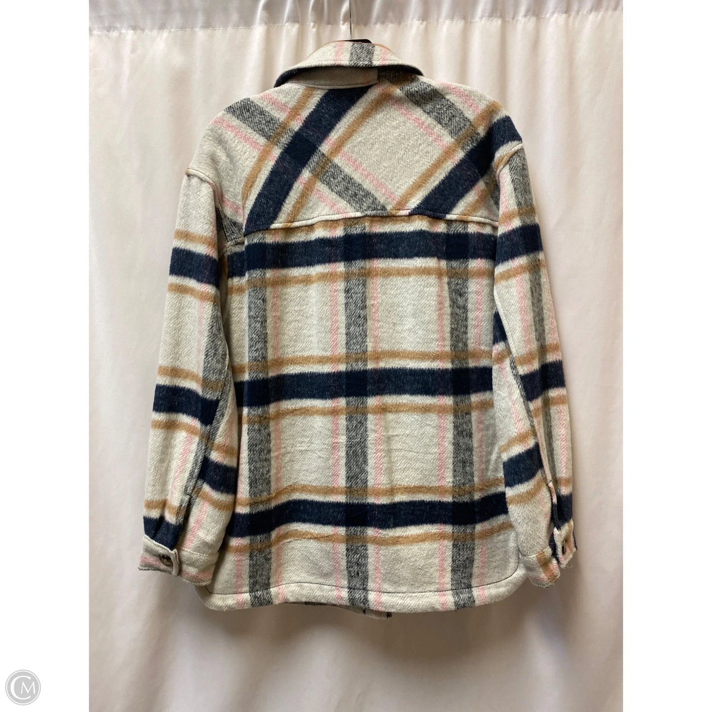 Coat Other By Clothes Mentor In Plaid Pattern, Size: M