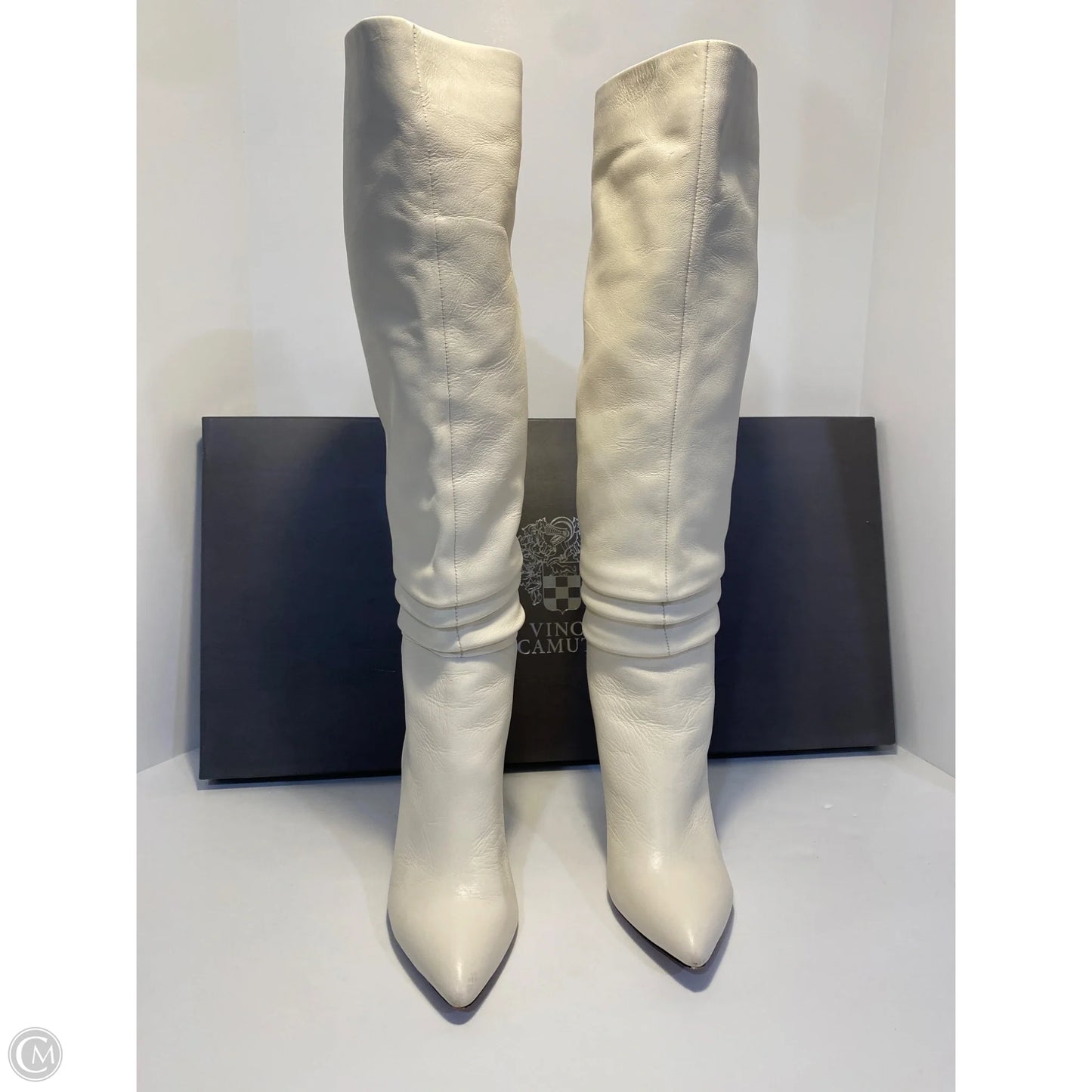 Boots Knee Heels By Vince Camuto In White, Size: 8.5