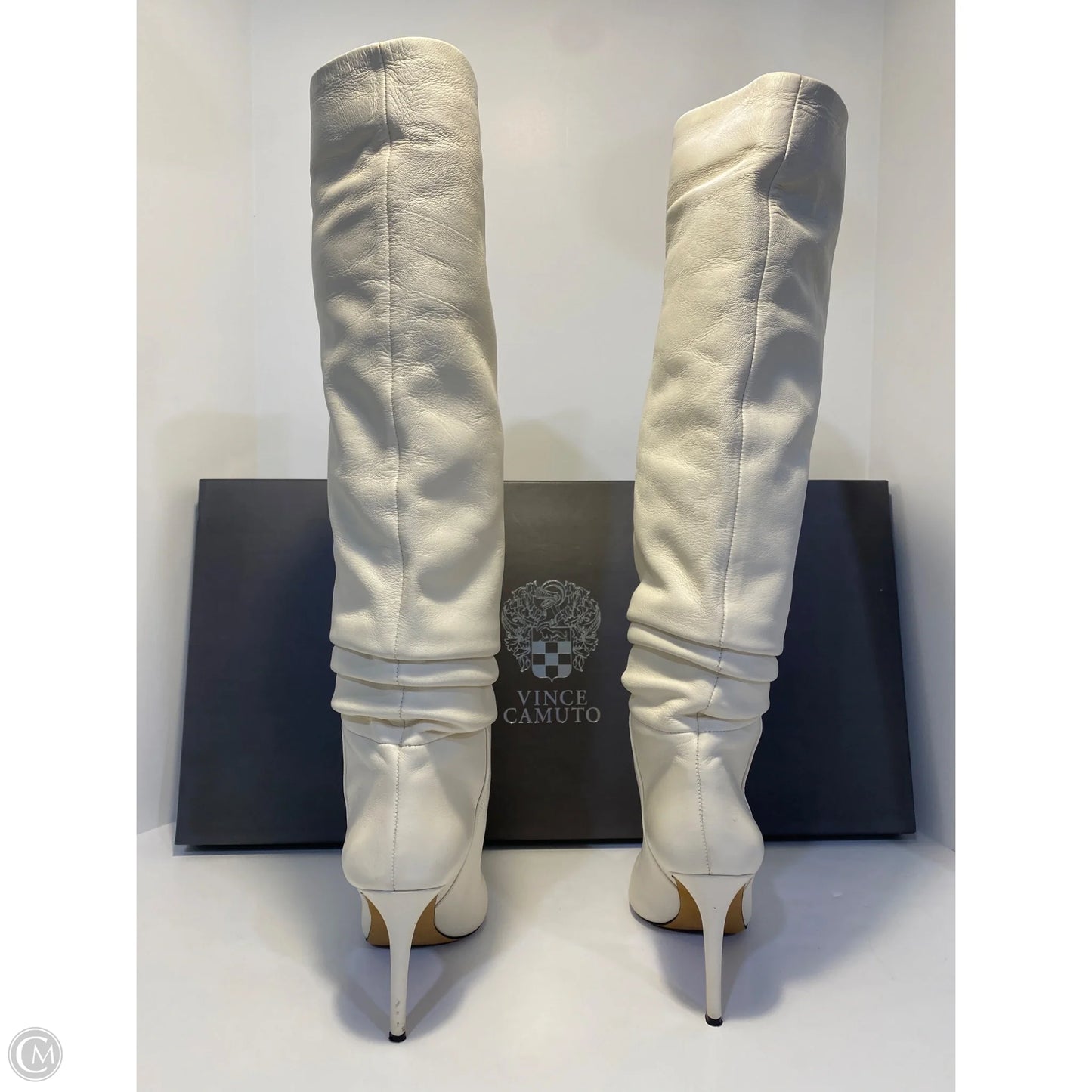 Boots Knee Heels By Vince Camuto In White, Size: 8.5
