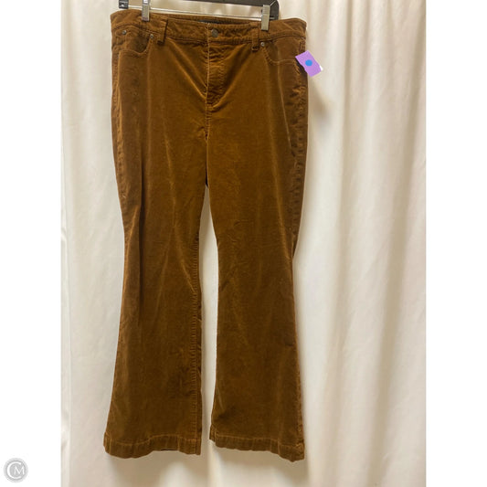 Pants Corduroy By Talbots In Brown, Size: 16