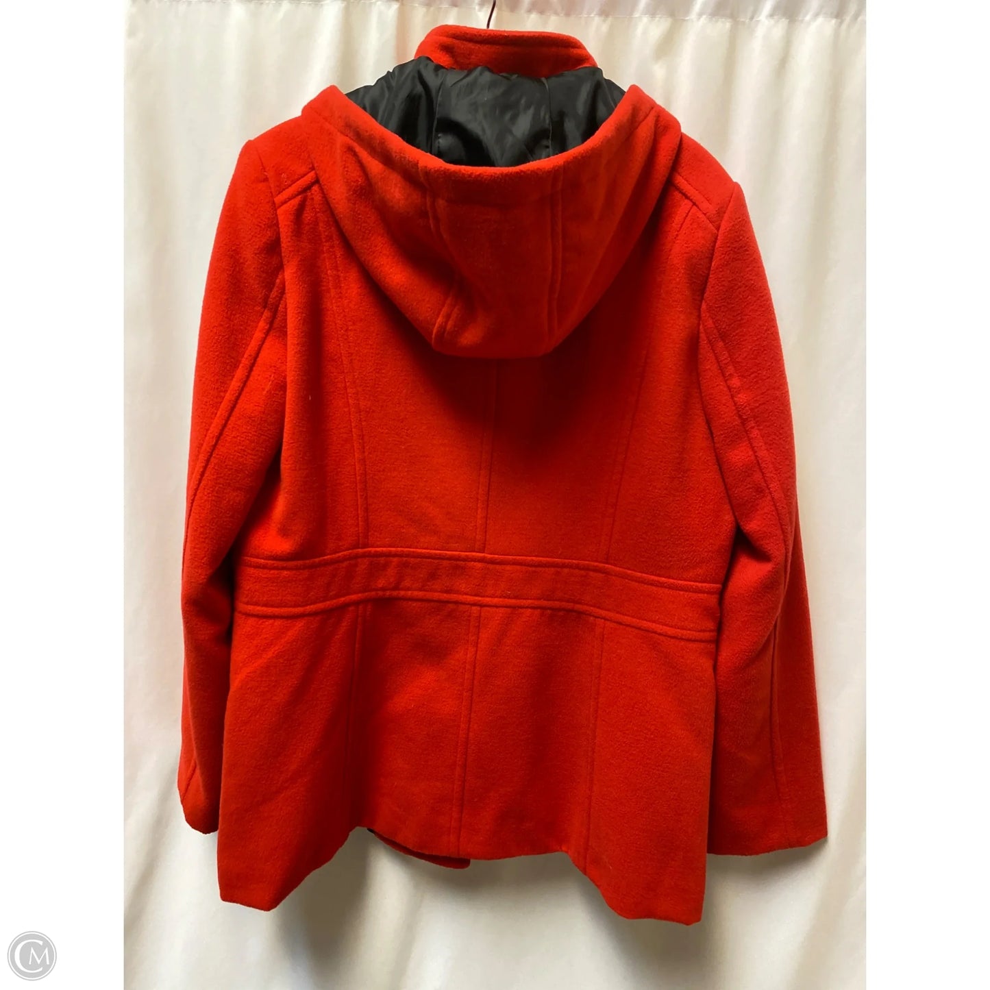 Coat Trench Coat By Metaphor In Red, Size: L
