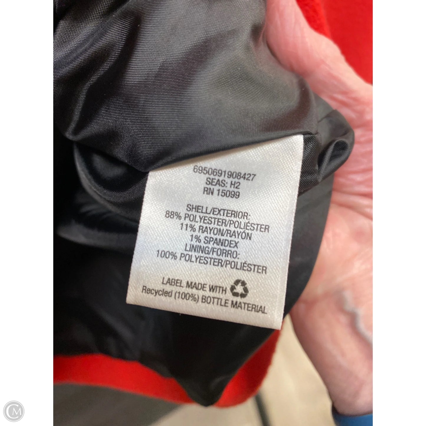 Coat Trench Coat By Metaphor In Red, Size: L