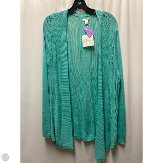 Cardigan By Croft And Barrow In Teal, Size: Xl