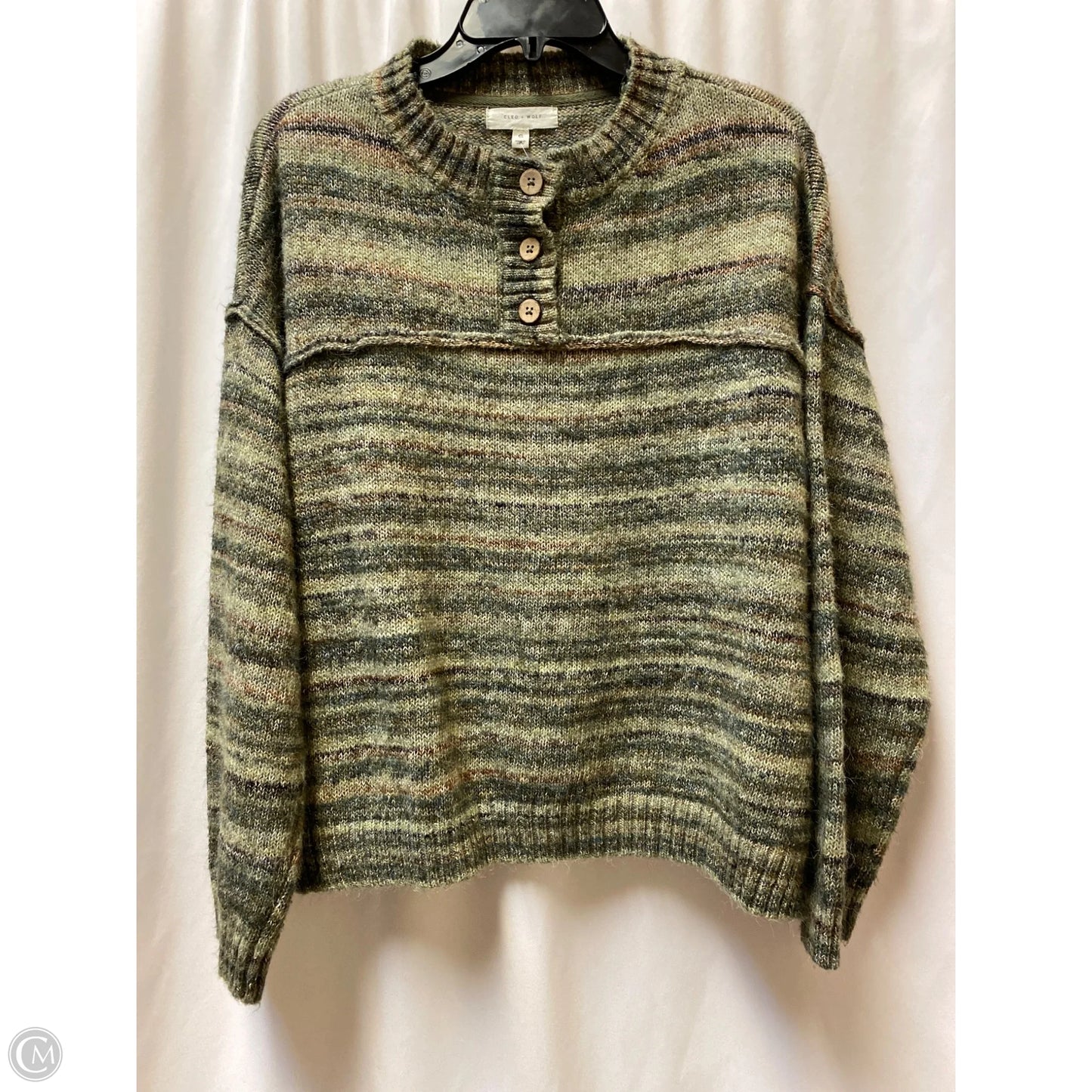 Sweater By Clothes Mentor In Green, Size: S