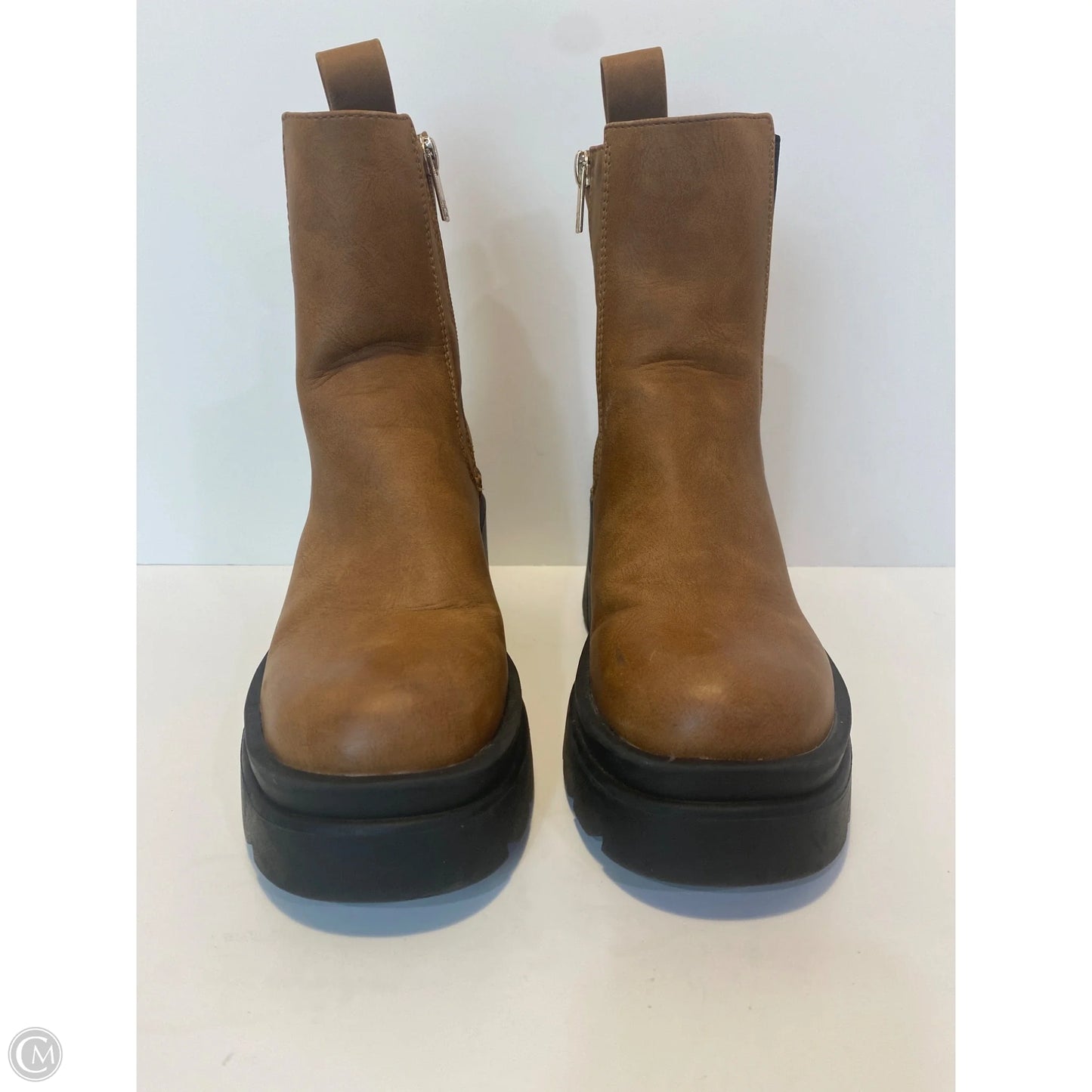 Boots Ankle Heels By Ny Collection In Brown, Size: 6