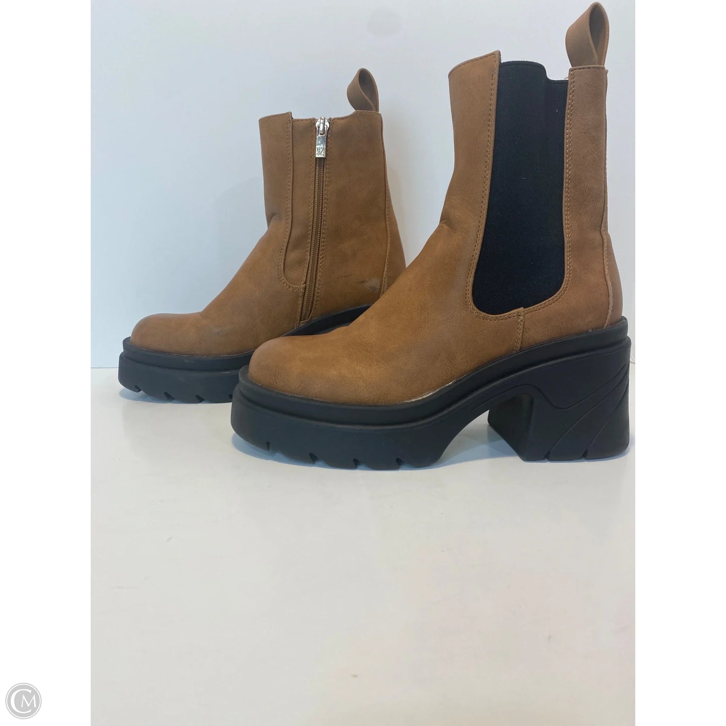 Boots Ankle Heels By Ny Collection In Brown, Size: 6