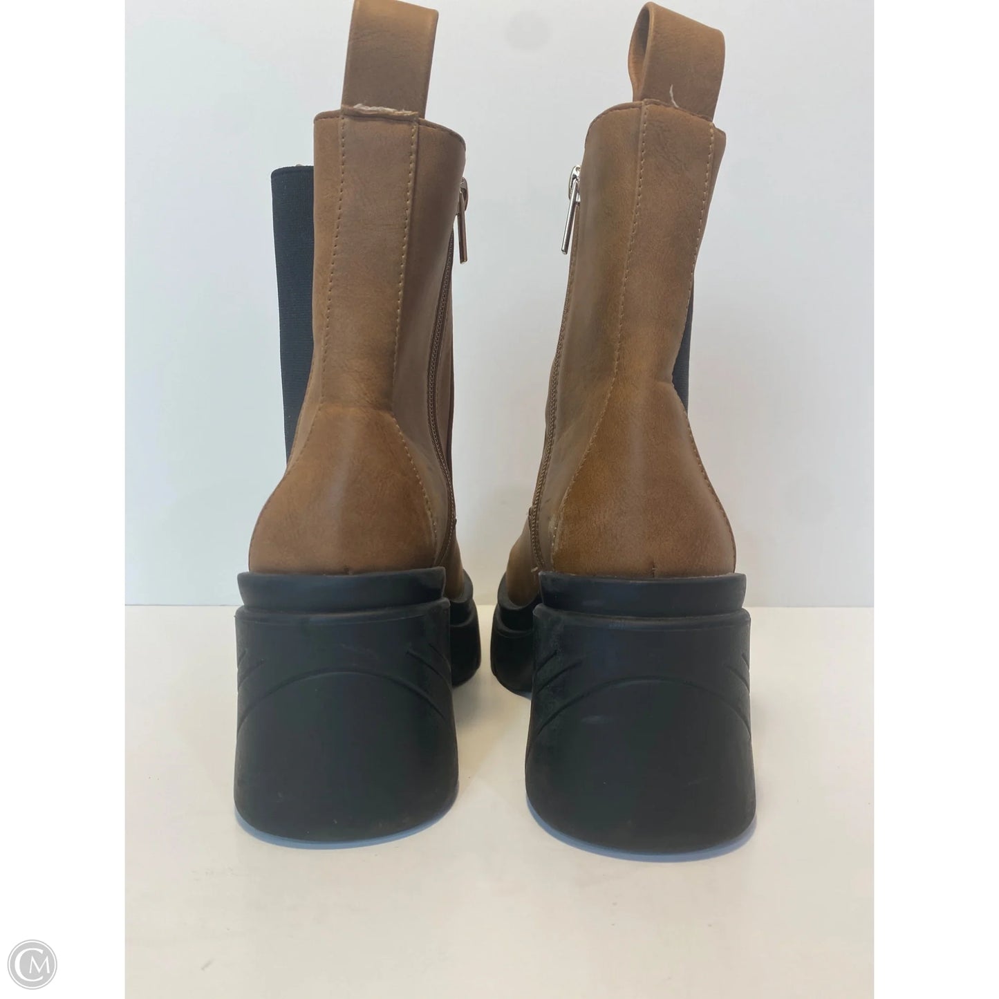Boots Ankle Heels By Ny Collection In Brown, Size: 6
