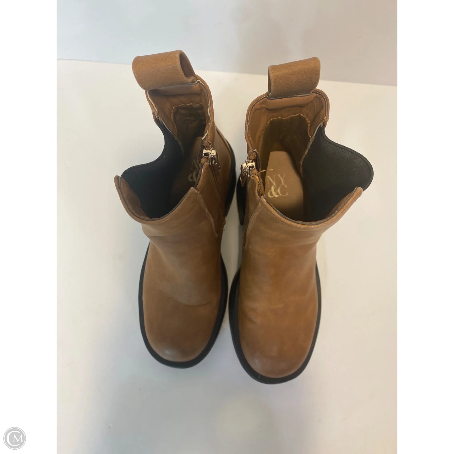 Boots Ankle Heels By Ny Collection In Brown, Size: 6
